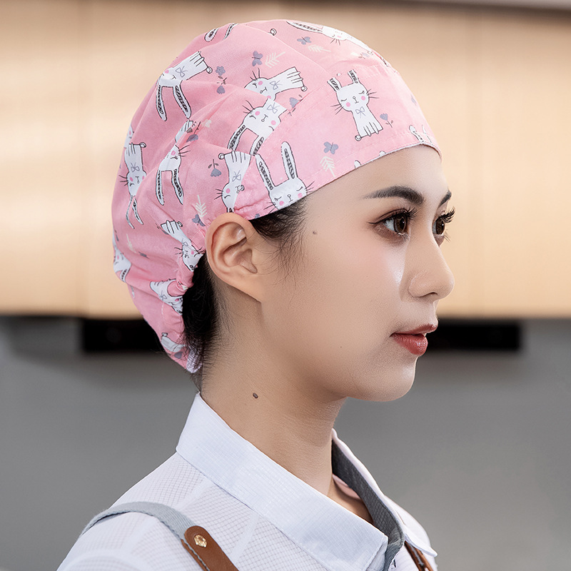 厨师帽牛仔贝雷帽男女印绣logo餐厅奶茶店厨房烘培服务员工作帽子