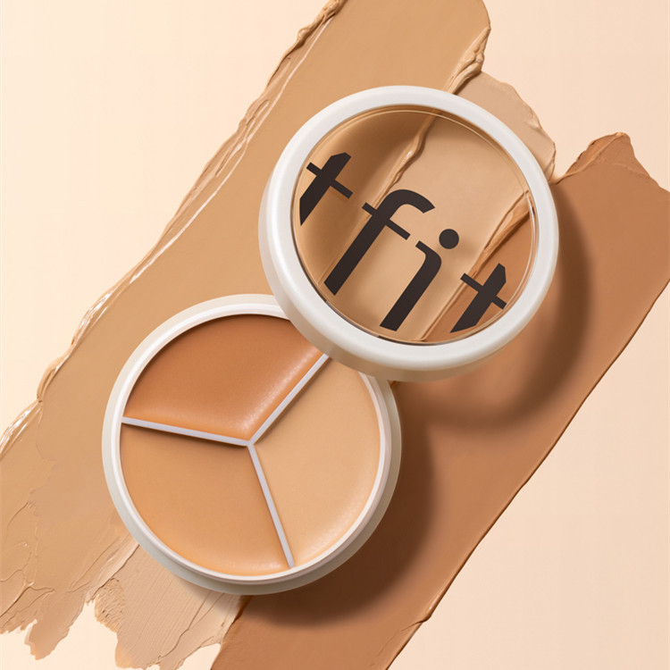 tfit三色遮瑕膏遮盖斑点脸部黑眼圈痘印面部遮暇盘一件发货批发