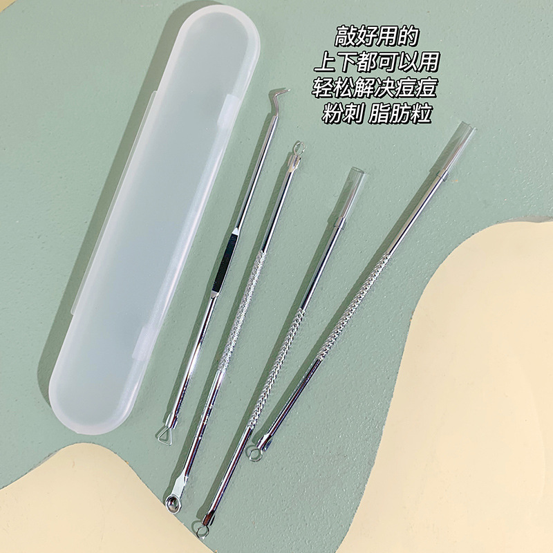 Sandiyipin SD-1931 Multi-Functional Acne Needle Set Blackhead Removal Pop Pimples Scraping Closed Mouth Squeezing Acne Tool