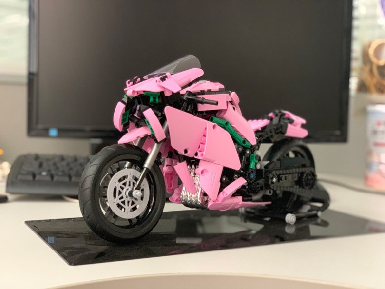 兼容乐高科技机车h2r川崎摩托车启智乐85001-8500202拼装积木模型