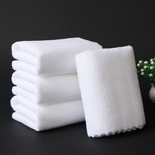 JIH3加厚100条白毛巾酒店洗浴宾馆一次性澡堂不掉毛吸水白色方巾