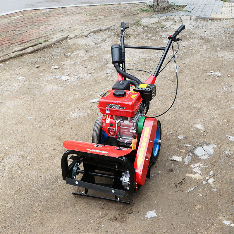 新款汽油电动除草机农用手推式多功能锄地旋耕松土开沟打草一体机