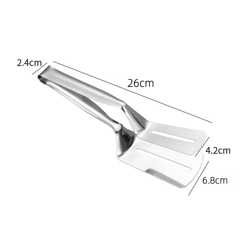 304 Stainless Steel Steak Tong Kitchen Food Clip Food Clip Household Anti-Scald Shovel for Frying Fish Barbecue Clip BBQ Clamp