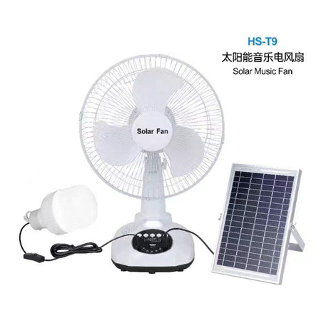 High-Power Zero Electricity Bill Solar Portable Rechargeable Fan Household Outdoor Indoor Dual-Use Floor Fan Emergency