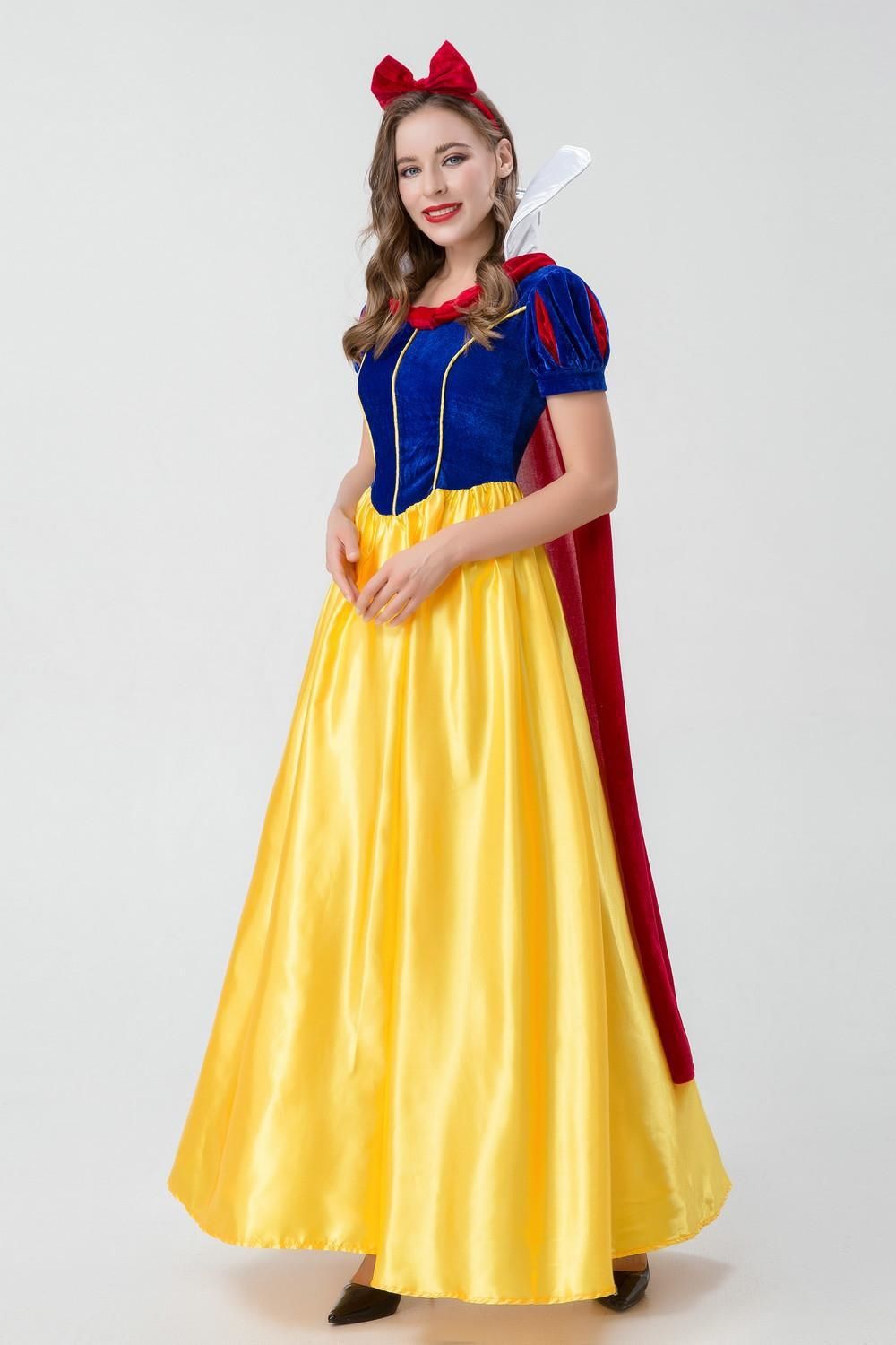 2022新款白雪公主裙成人文艺演出服游乐园表演服儿童节话剧舞台装