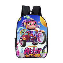 2024新品Abby Hatcher艾比海切尔背包耳机孔双肩包印花学生书包