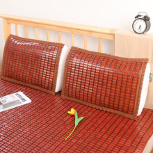 DA4K夏季麻将凉席枕头片夏天碳化枕垫单人枕套沙发靠背垫成人竹席