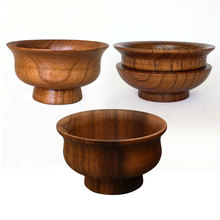 厂家直销创意蒙古奶茶碗 一等品藏族木碗 圆形酥油碗木质藏式碗
