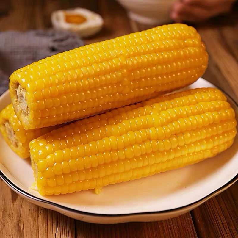 玉米即食东北糯玉米新鲜速冻甜糯玉米粘黏营养早餐食品粗粮亚马逊