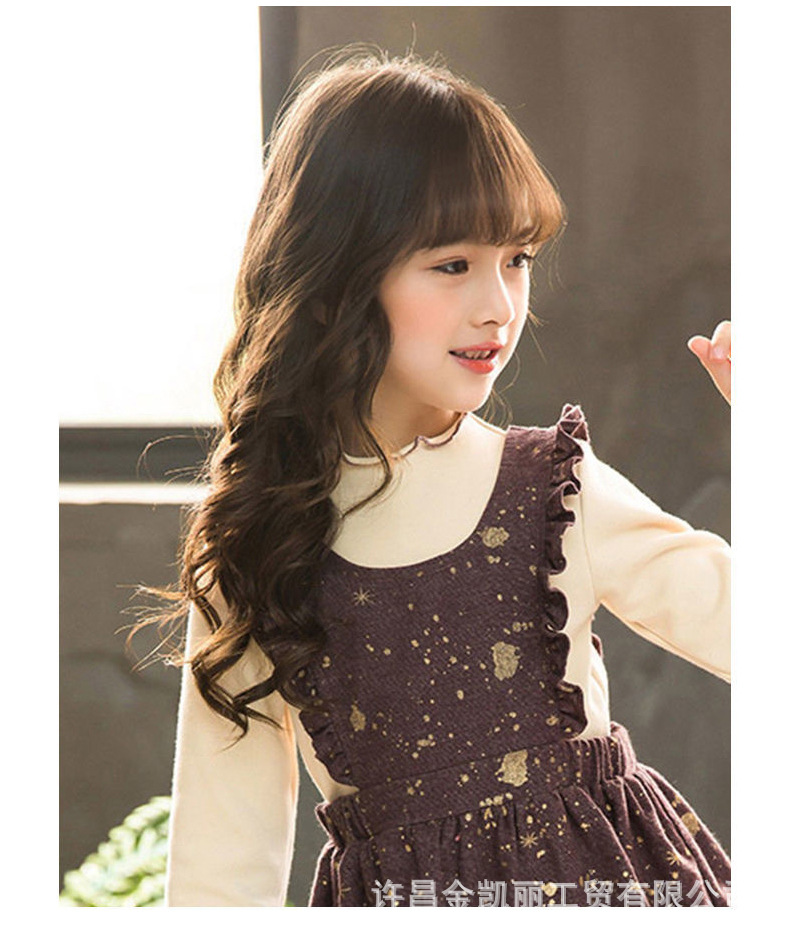 现货儿童假发女长卷发仿真头套女童发套宝宝公主婴幼儿可爱造型