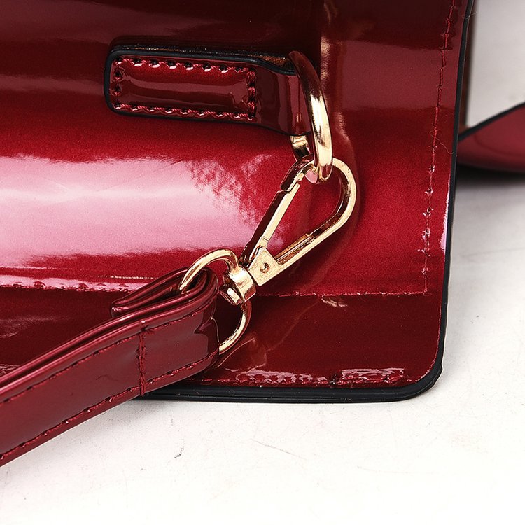 Cross-Border 2023 New Fashion European and American Style Women's Shoulder Crossbody Portable Large Capacity Child and Mother Patent Leather Women Bag Wholesale