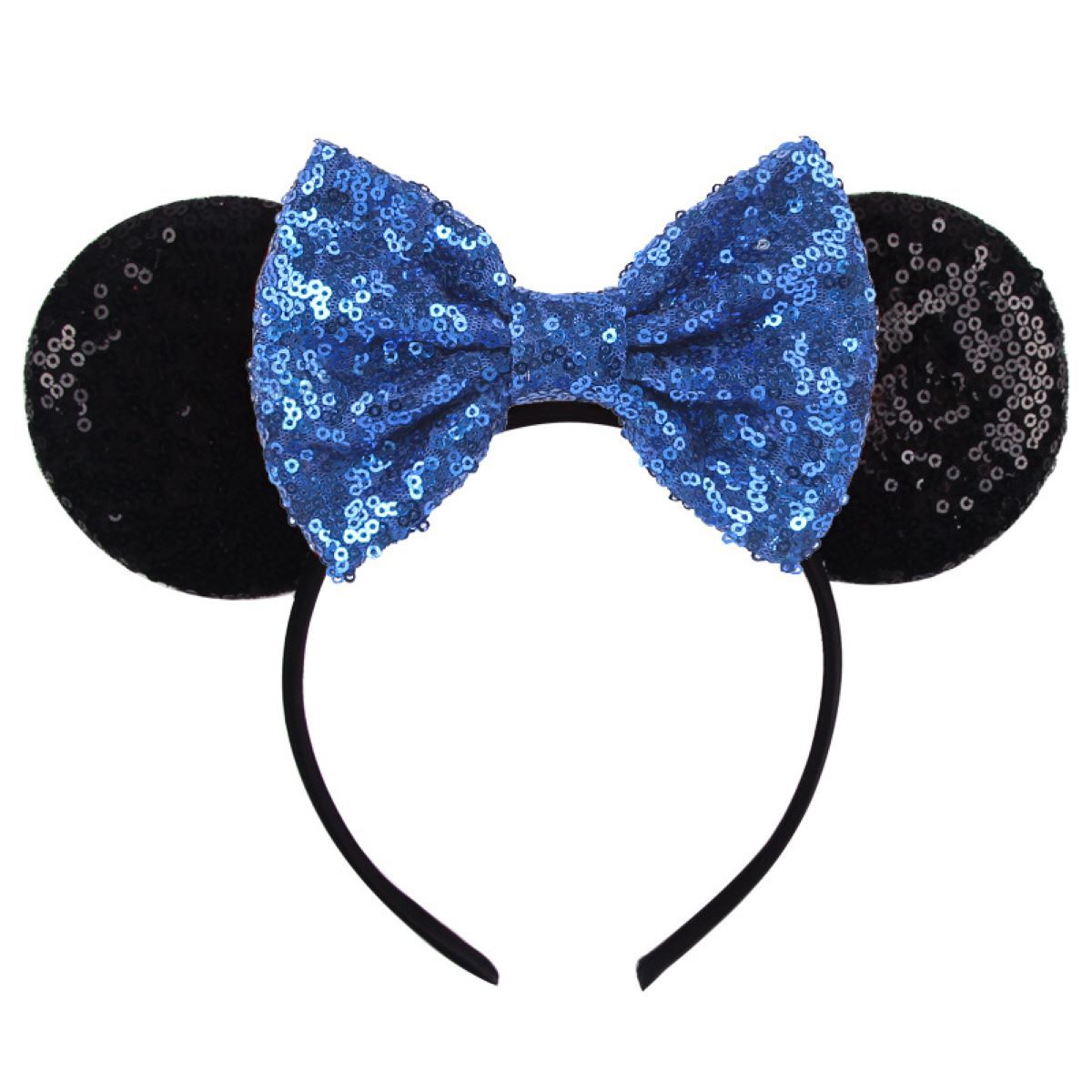 Mickey Headband Colorful Sequins Mickey Ear Hair Accessories; Sequins Bow Headdress Stage Performance Decoration