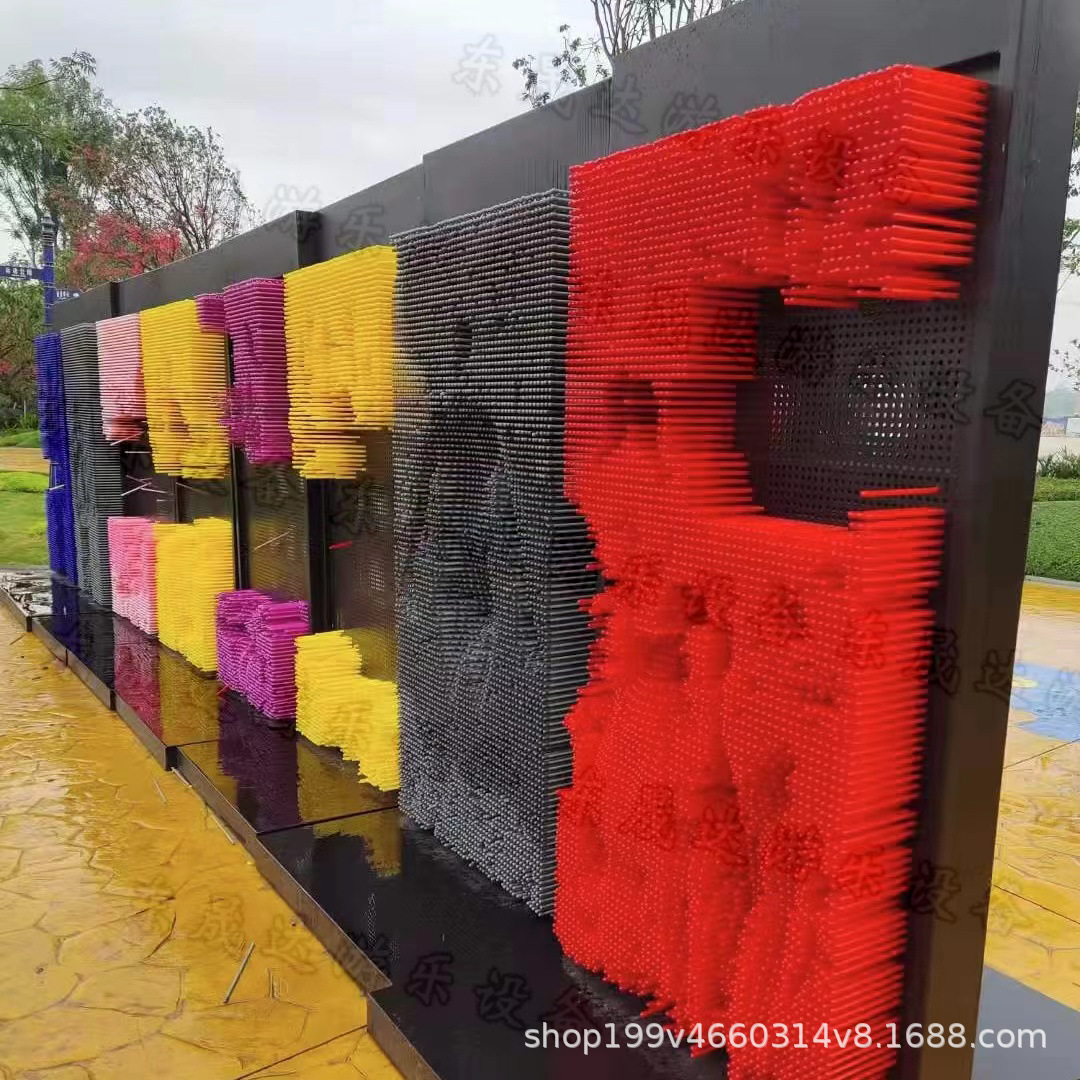 商场网红玩具三维针雕人体打印机3d人体针雕墙面人体穿墙百变针画