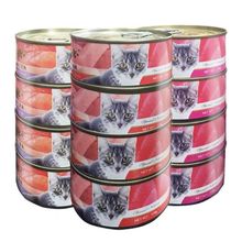 美滋元猫罐头170g*12罐 小幼猫条成猫湿粮包 猫咪零食猫罐头整箱