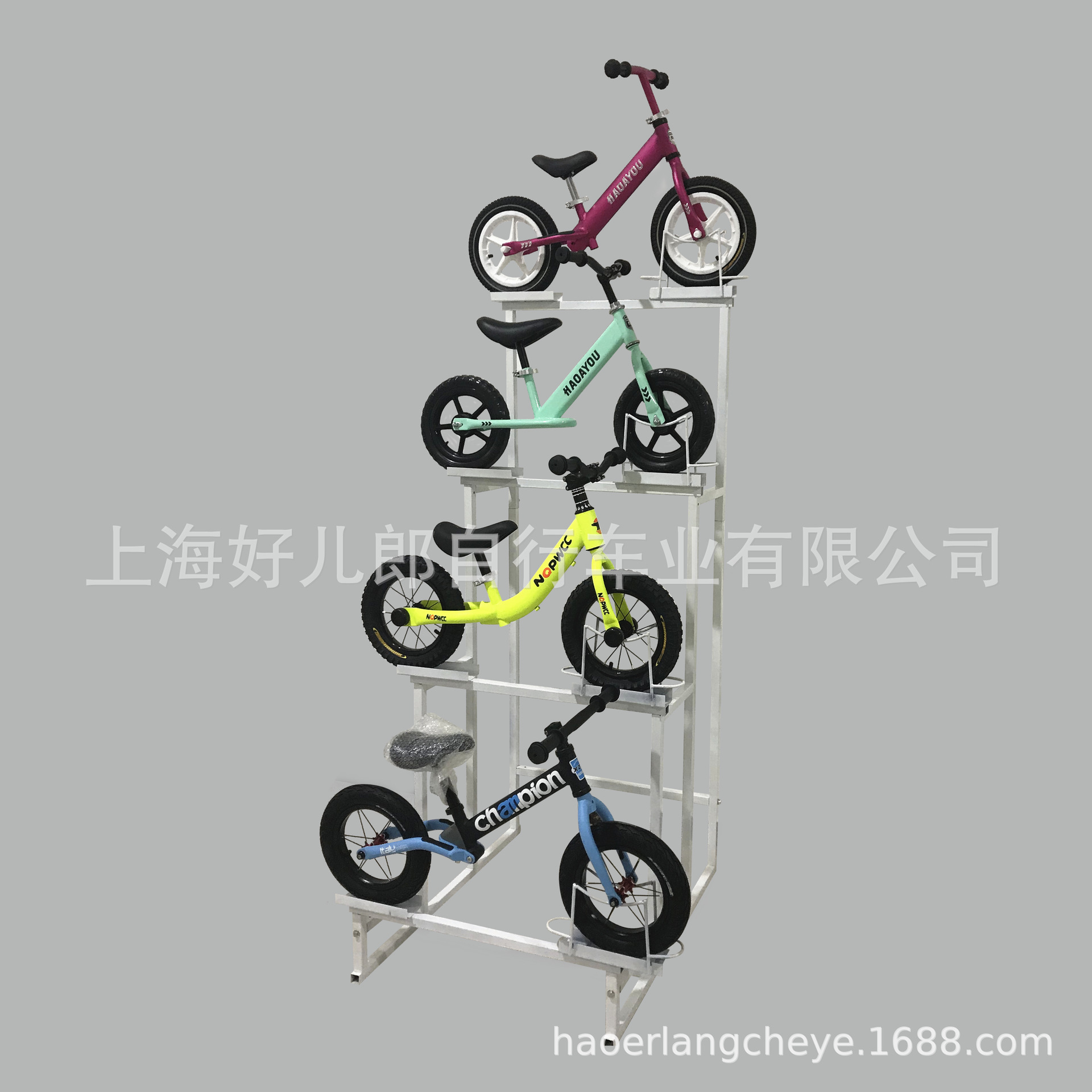 儿童平衡车展示架 滑行车滑步车展架收纳架 童车学步车货架储物架