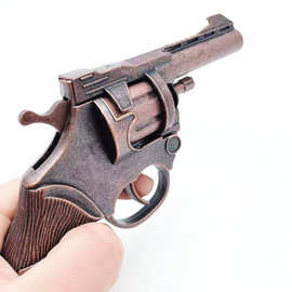 新款全金属砸炮纸炮仿真合金左轮子炮军事模型男孩玩具