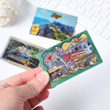 厂家定制铝箔磁吸冰箱贴城市景点文创冰箱贴旅游纪念品亚克力磁贴