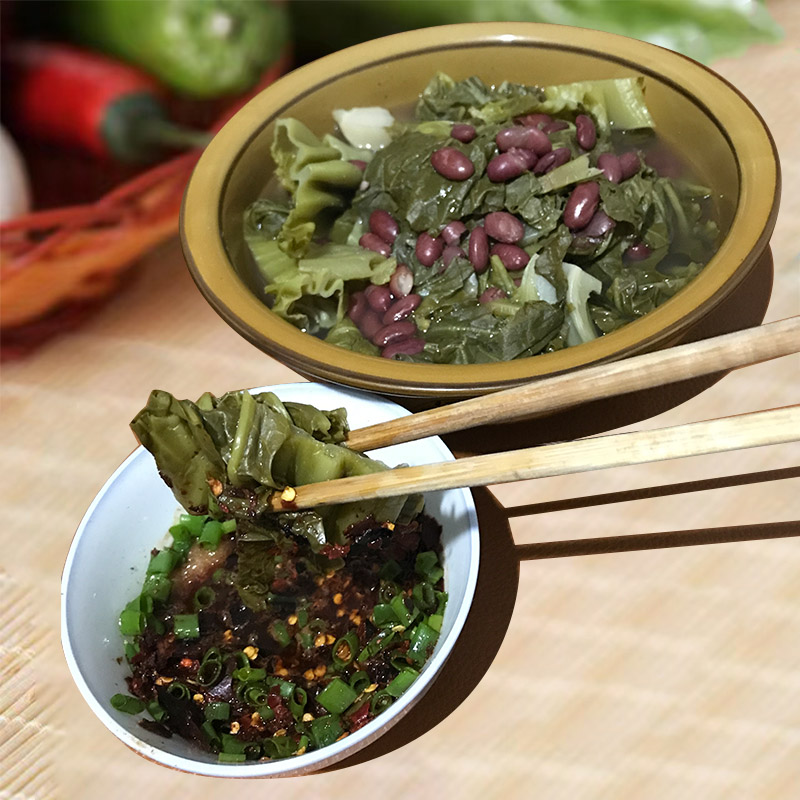 贵州特产酸菜无盐下饭菜毕节豆米酸汤土特产正宗青菜云南芥菜小吃