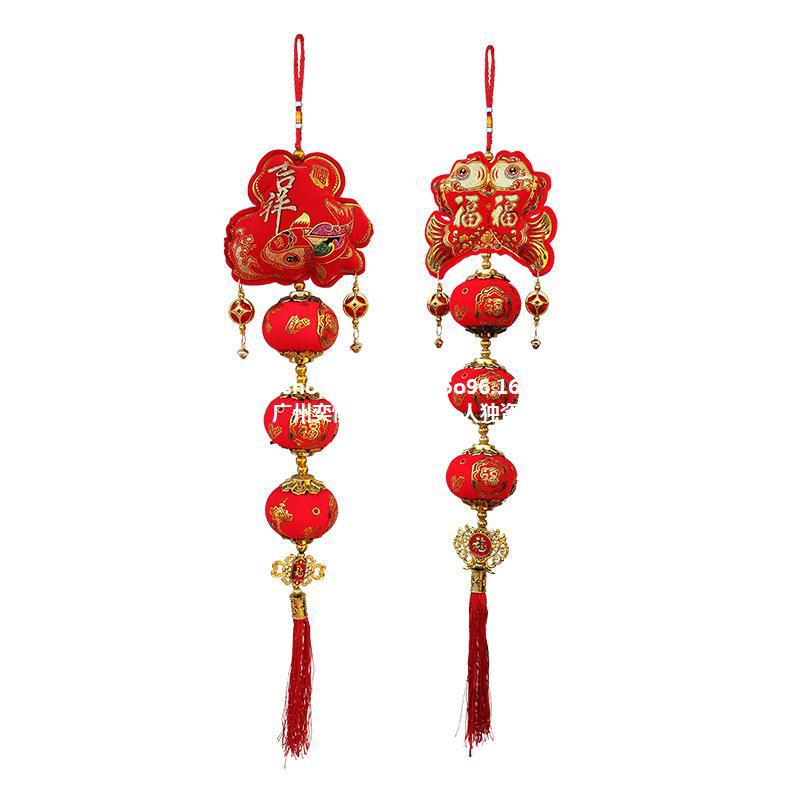 新款中国结新年挂件福字 新年新欢鱼挂件如意福中国结厂家直-阿里巴巴