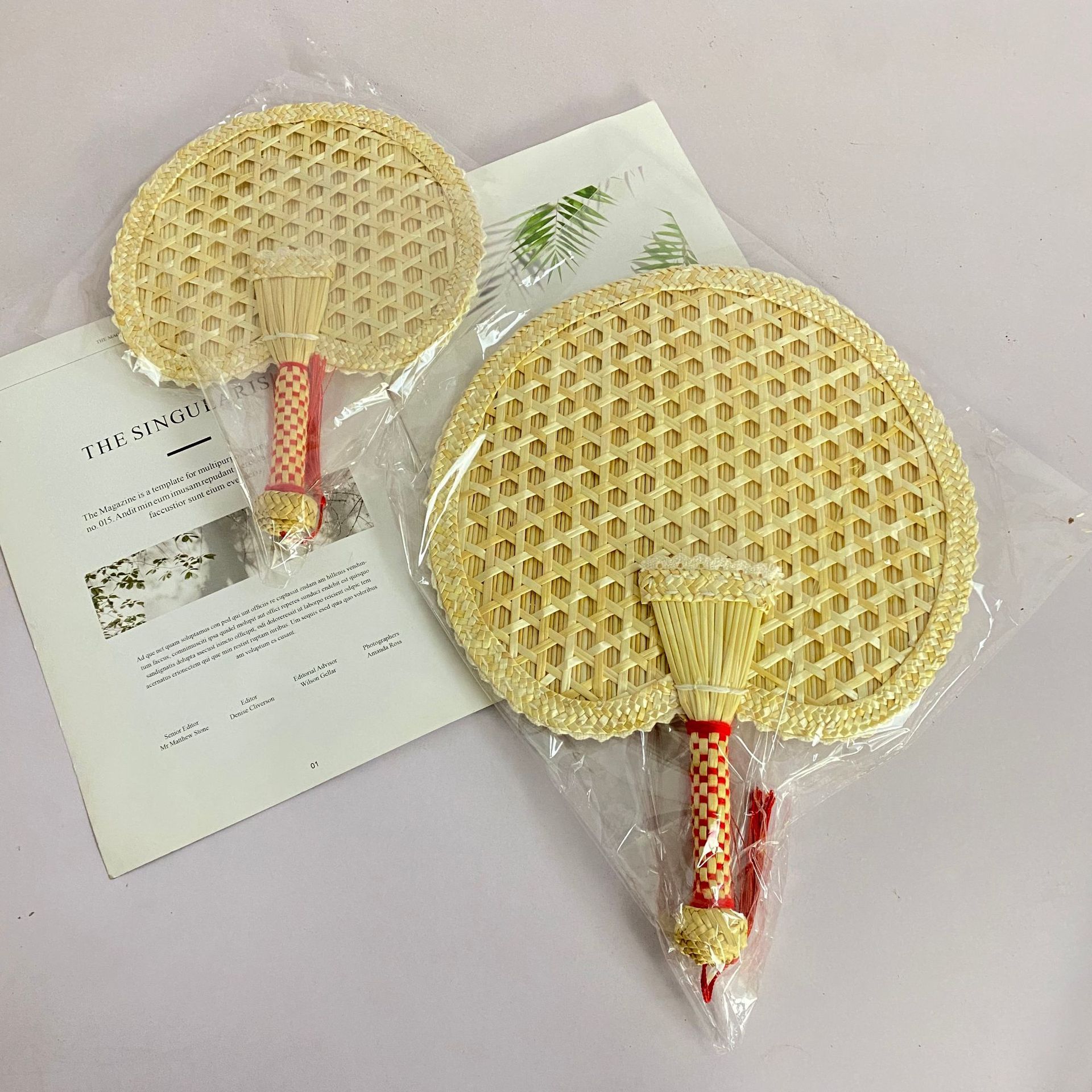 麦秆扇 手工麦秆扇夏季蒲扇 儿童驱蚊麦草扇 手摇麦草扇子