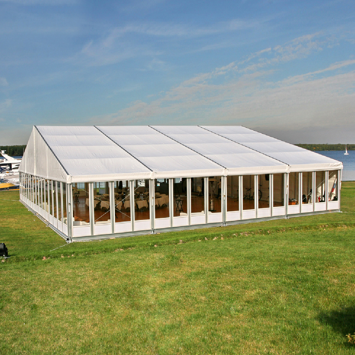 【婚礼篷房】户外草地婚礼庆典帐篷 大型展览活动餐饮铝合金篷房