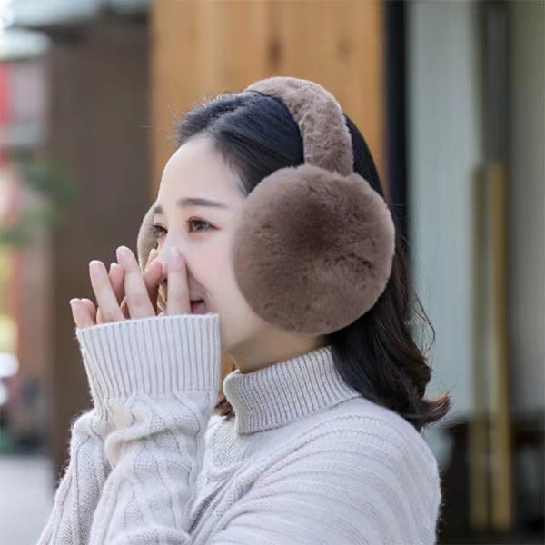 Winter Men and Women Warm-Keeping Earmuffs Ear Warmer Foldable Ear Covers Oversized Plush Earmuffs Students Antifreeze Earmuff