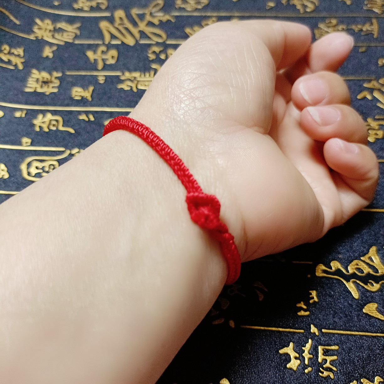 缠绵缱绻手工编织男女手绳diy转运红粗款手绳 国潮八方结情侣手绳