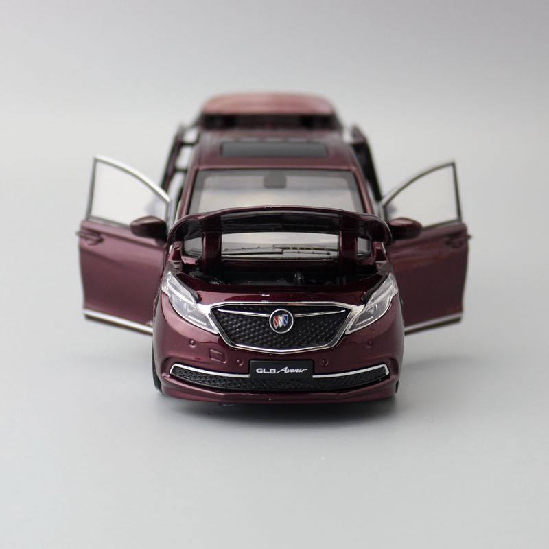 jkm玩具合金汽车模型1:32别克gl8艾维亚商务suv声光回力6开门盒装