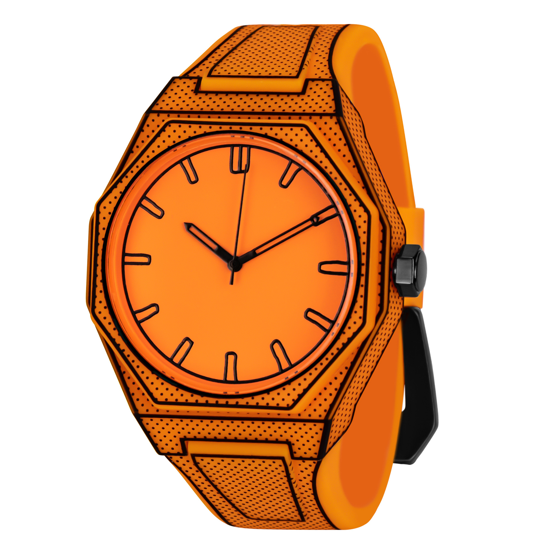 新款漫画素描硅胶表时尚小众创意潮流防水休闲学生个性运动石英表