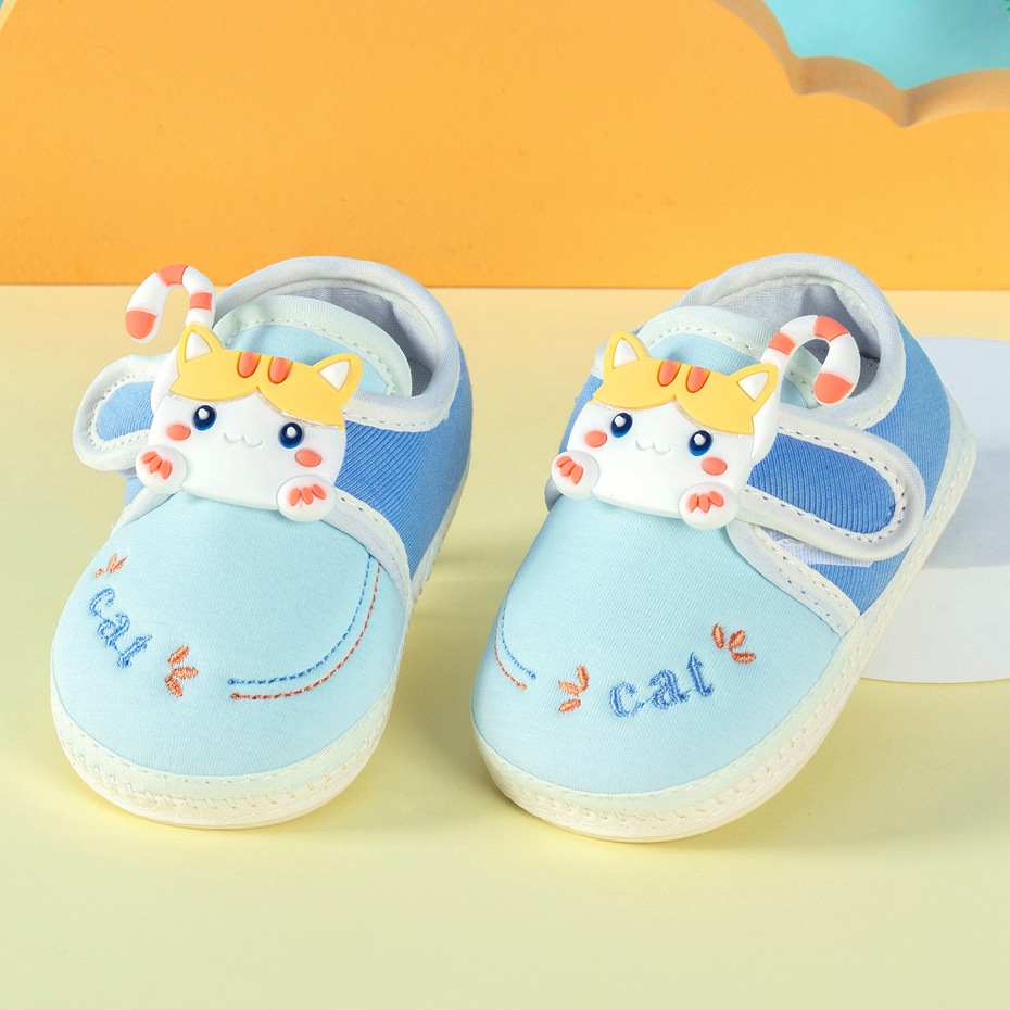 In Stock Wholesale 2023 Autumn New Baby Toddler Shoes Soft Bottom Non-Slip 0-1 Years Old Baby Shoes One Piece Dropshipping