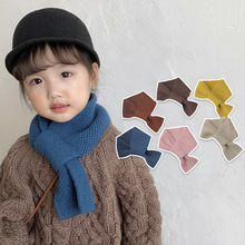 Children Winter Scarf Baby Warm Knitted Soild Scarves for跨