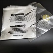 OPP袋自封袋服装饰品数码产品包装用自粘袋卡头袋印刷警告语胶袋