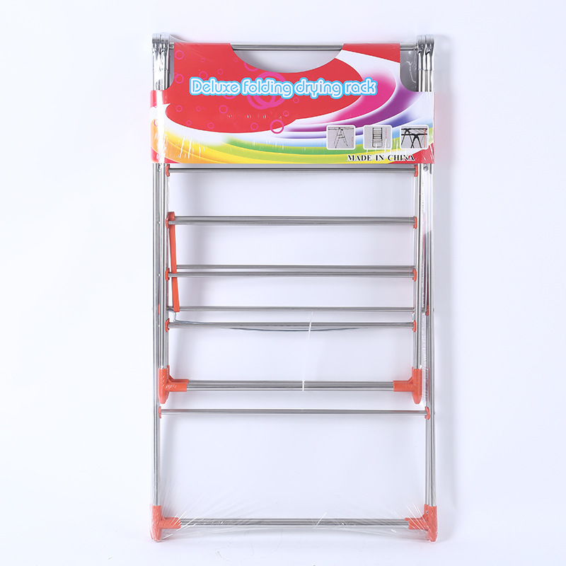 Floor Clothes Hanger 16B Household Indoor and Outdoor Balcony Stainless Steel Folding Wing Clothes Hanger Wholesale