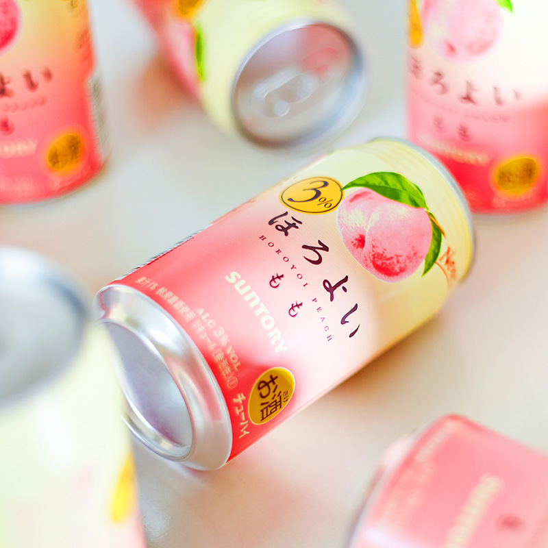 年货日本进口三得利和乐怡微醺鸡尾酒白桃味350ml*11罐桃子酒
