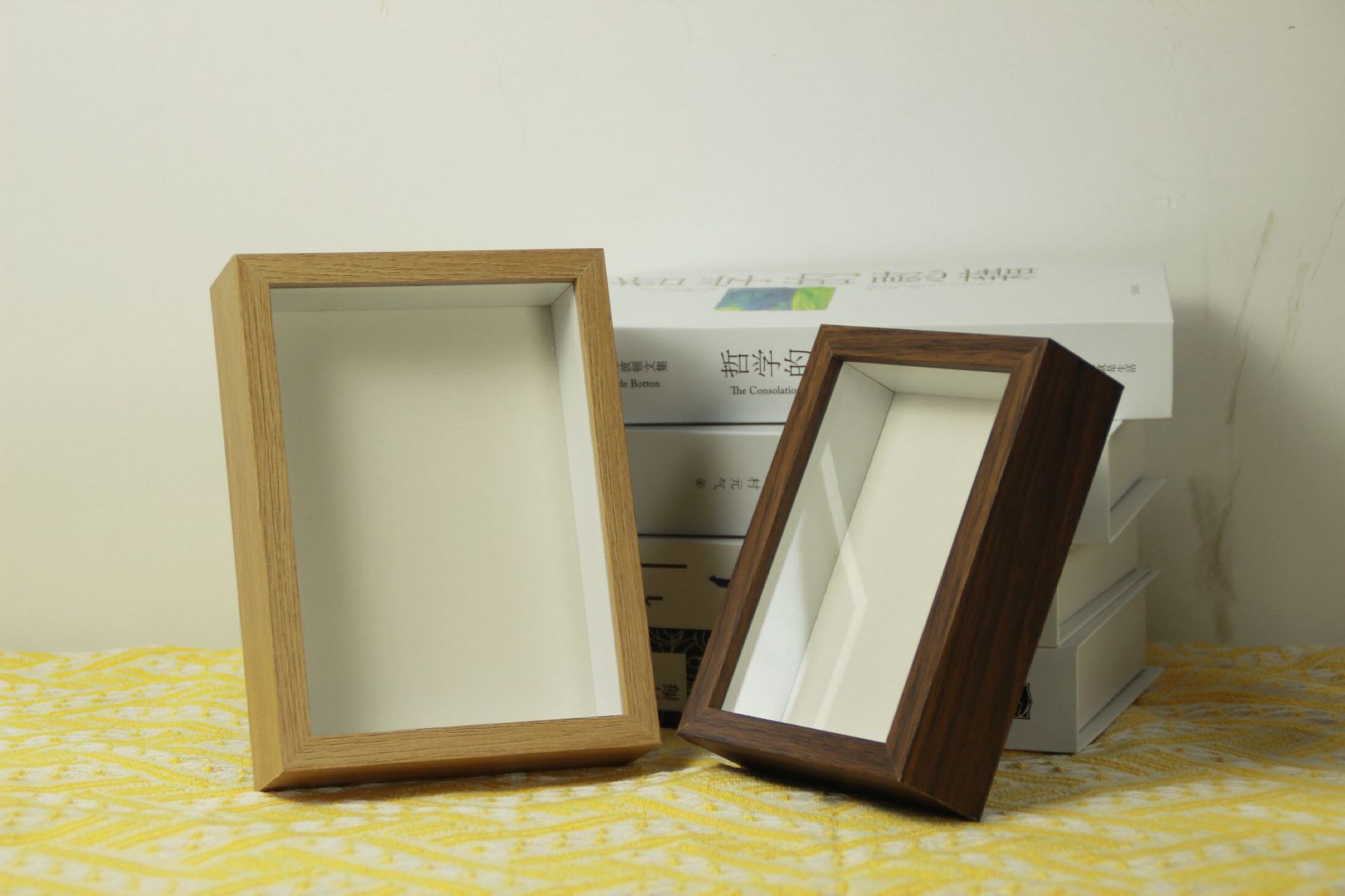 中空干花相框手工diy透明贝壳积木手办摆台亚克力立体画框批发