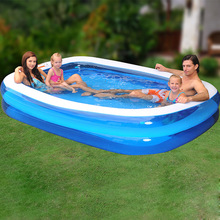PVC儿童充气游泳池家用户外戏沙家庭水池宝宝泳池可折叠海洋球池