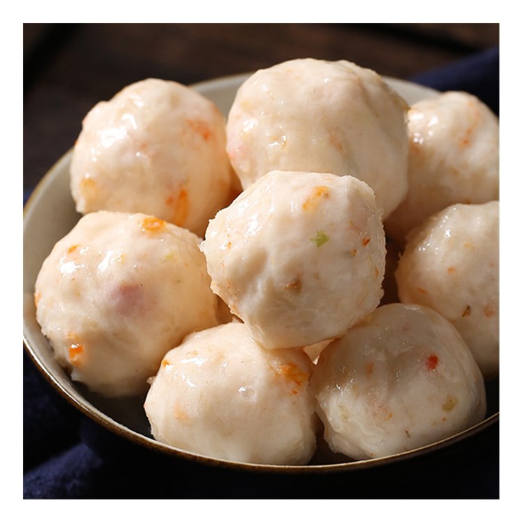港味码头虾丸海鲜丸子关东煮火锅麻辣烫虾球冷冻食材300g*20包
