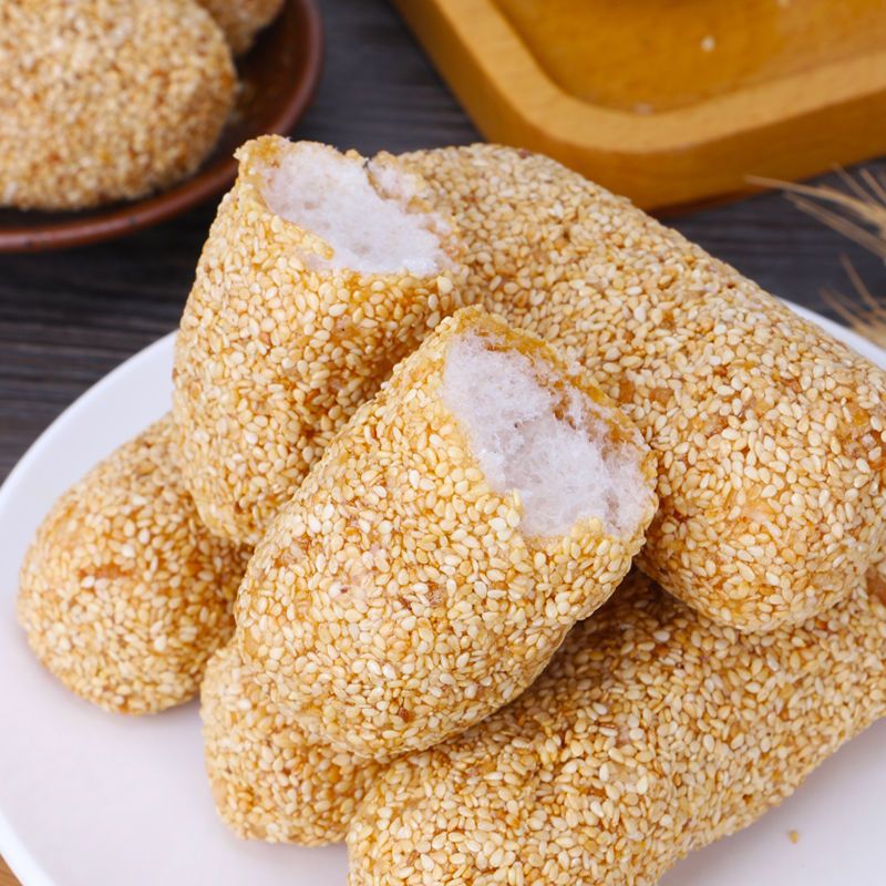 南胜麻枣黑芝麻福建特产麻佬休闲零食品蓼花糖 年货礼盒装