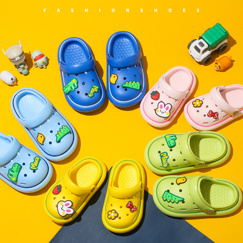 Children's Shoes Non-Slip Eva Hole Shoes Kid's Cartoon Baby Sandals Children's 1-3 Years Old Children's Shoes Toddler Shoes Wholesale