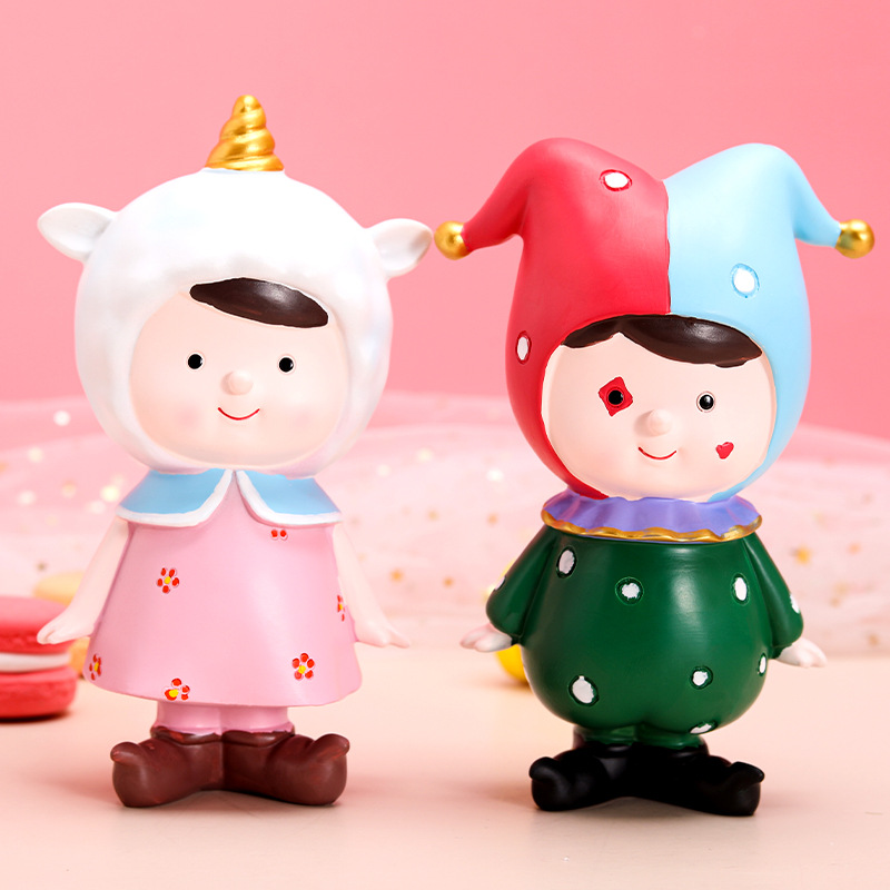 马戏团妙妙空间盲盒手办人偶小丑娃娃创意桌面蛋糕装饰品儿童礼物