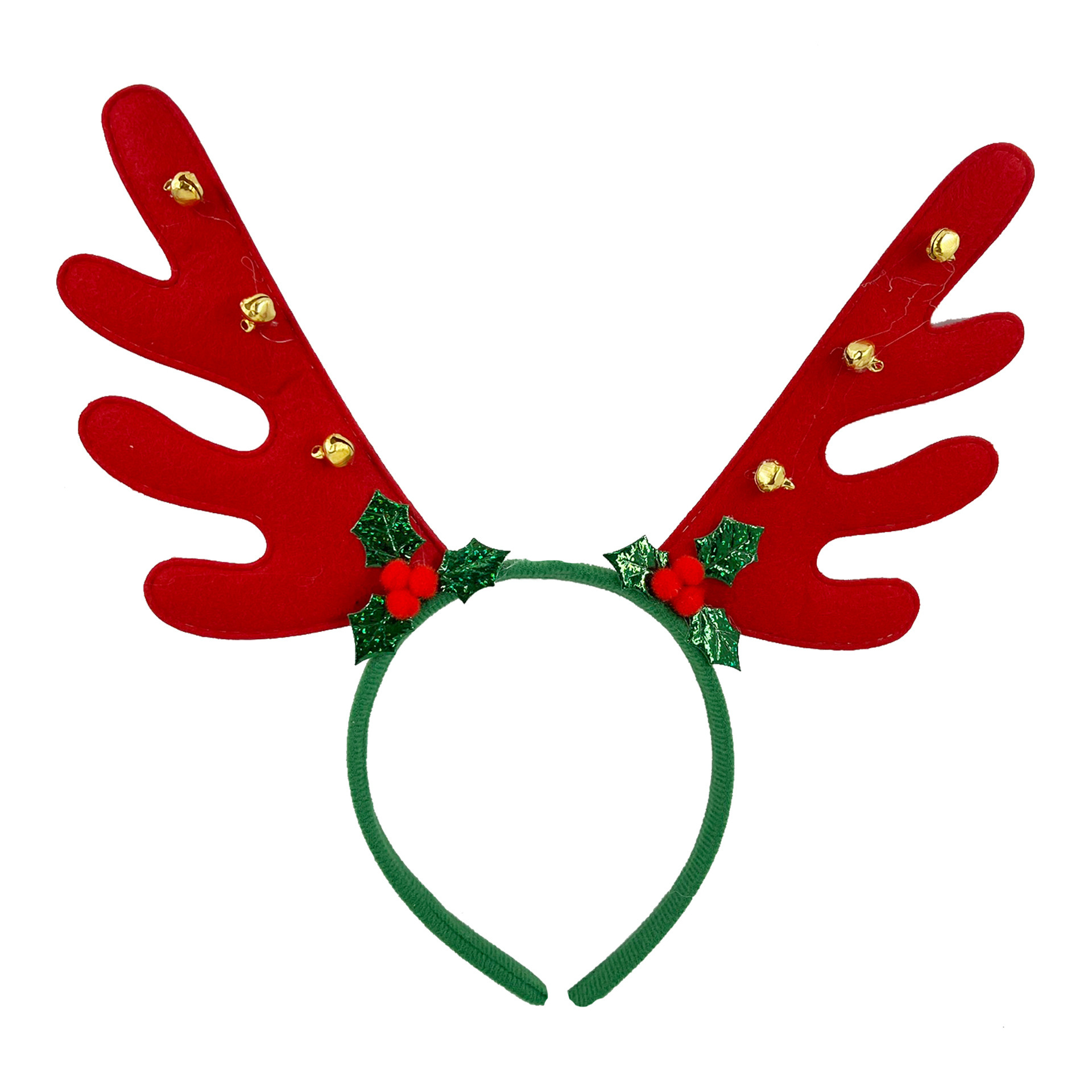 新款跨境圣诞节鹿角发箍独角兽毛绒头扣儿童节目表演头箍表演头饰