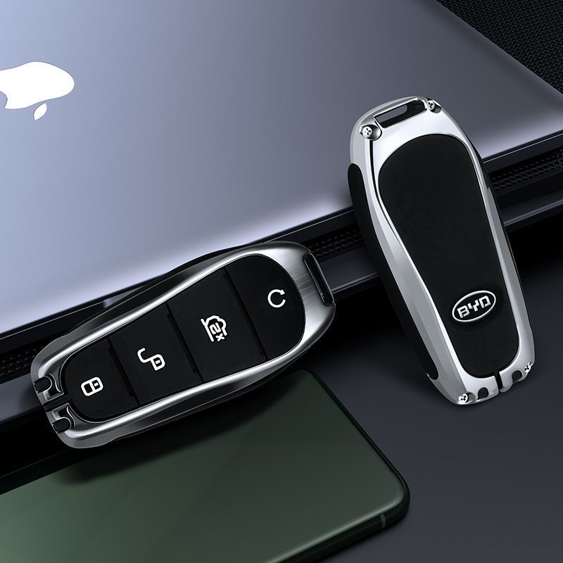 适用比亚迪秦plusdmi钥匙套海豚新能源d1专用e2e3pro车保护壳包扣