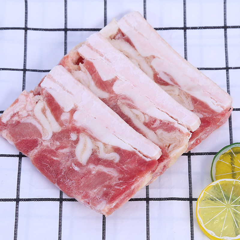 冷冻新鲜把子肉肥瘦分明冷鲜五花肉红烧肉食材速冻食品厂家批发