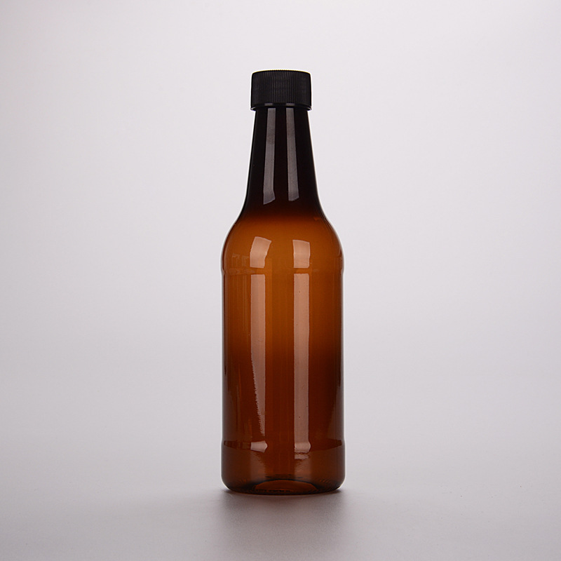 330ml毫升食品级pet棕色避光塑料瓶 啤酒饮料气泡水包装瓶
