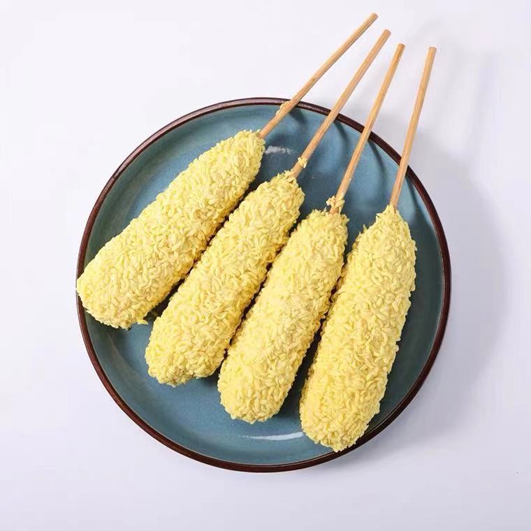 大成芝士热狗棒800g 10支爆浆拉丝奶酪棒 网红小吃油炸冷冻半成品