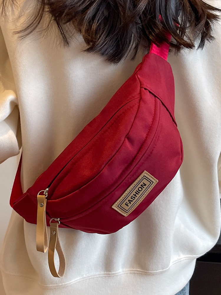 sports chest bag women‘s waist bag multi-functional messenger bag waist bag ins student all-match shoulder bag