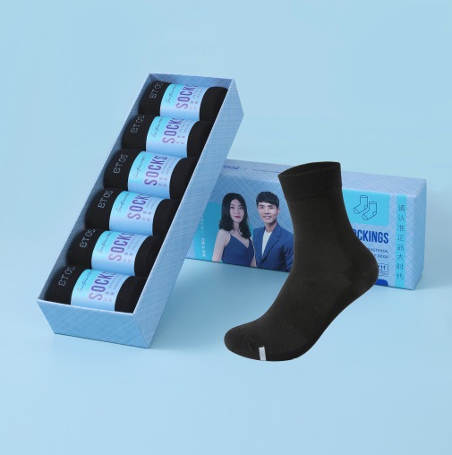 大时代全黑长袜混色长袜抗菌防臭袜子-阿里巴巴