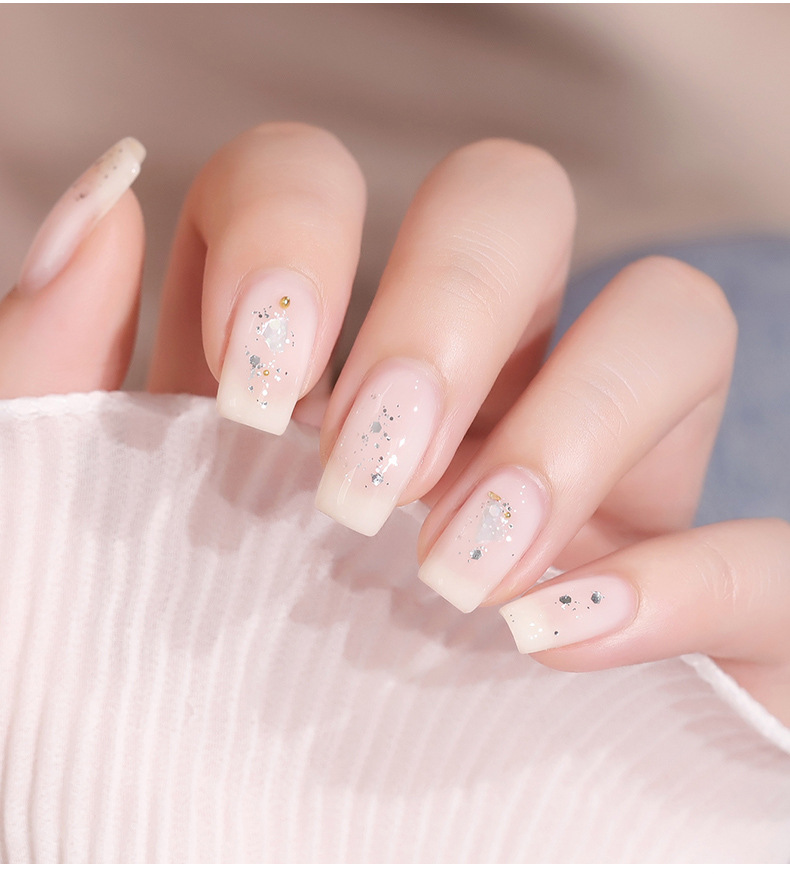 bole搏乐蛋白色甲油胶2022年新款乳白色透白果冻指甲胶冰透色美甲