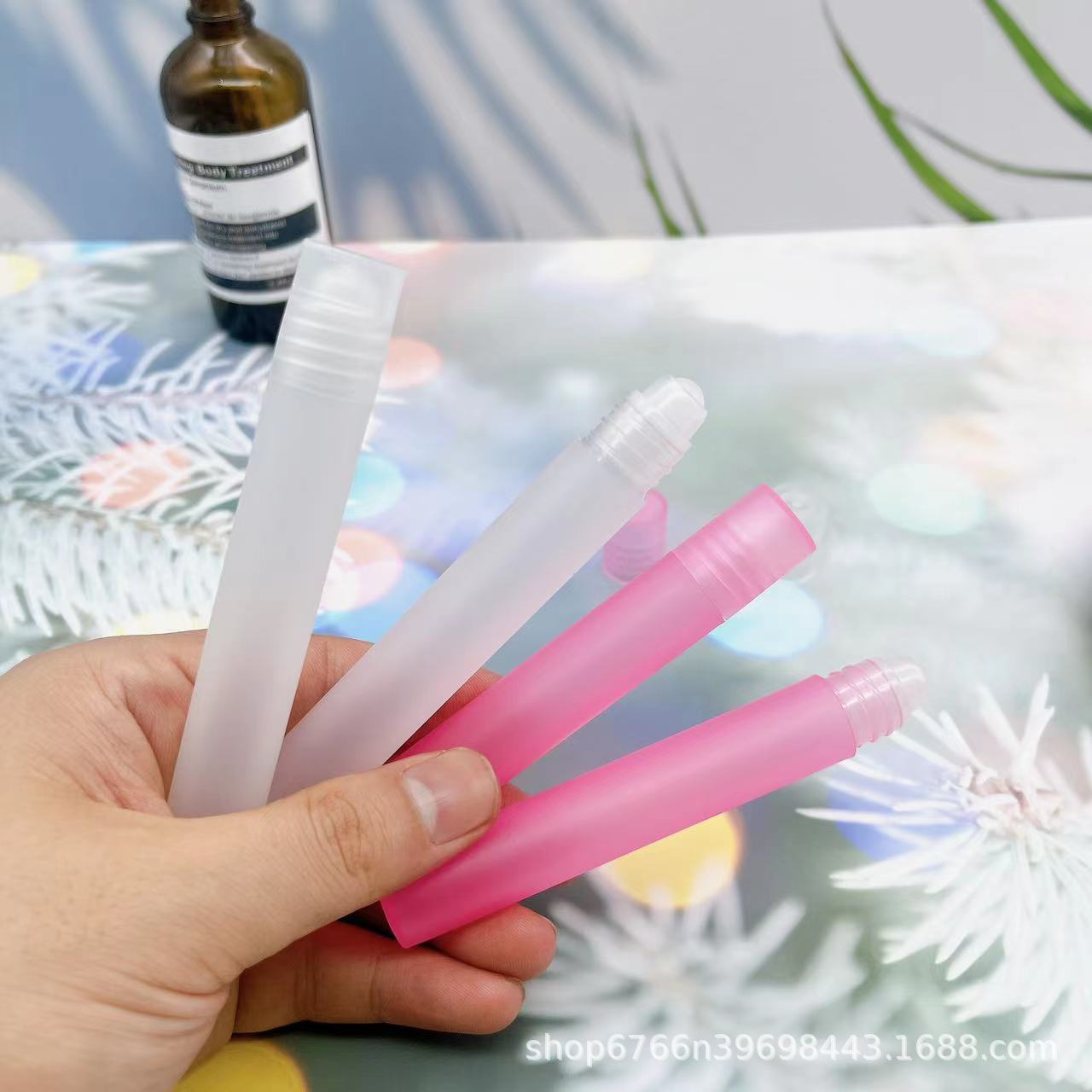 现货l滚珠瓶10ml香水分装瓶精油走珠瓶滚珠香水瓶塑料滚珠瓶批发