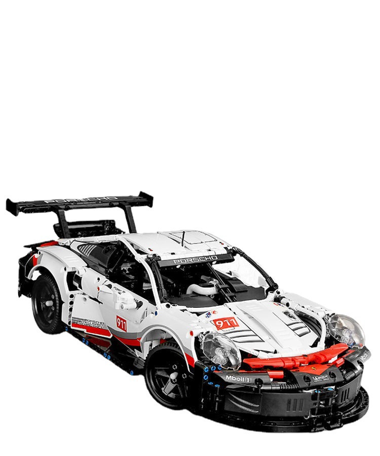 Compatible with Lego Porsche 911 Assembled Building Blocks Car Rambo Sports Car Adult Model Toy Gifts for Boys and Girls